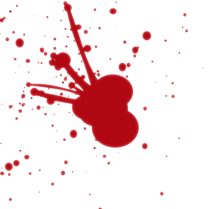 Bonus blood splatter PNG to place behind dripping blood text in Canva